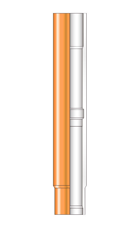 Engineering drawing of an X type landing nipple