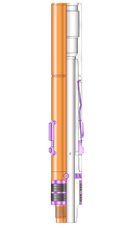 Engineering drawing of a BX lock mandrel
