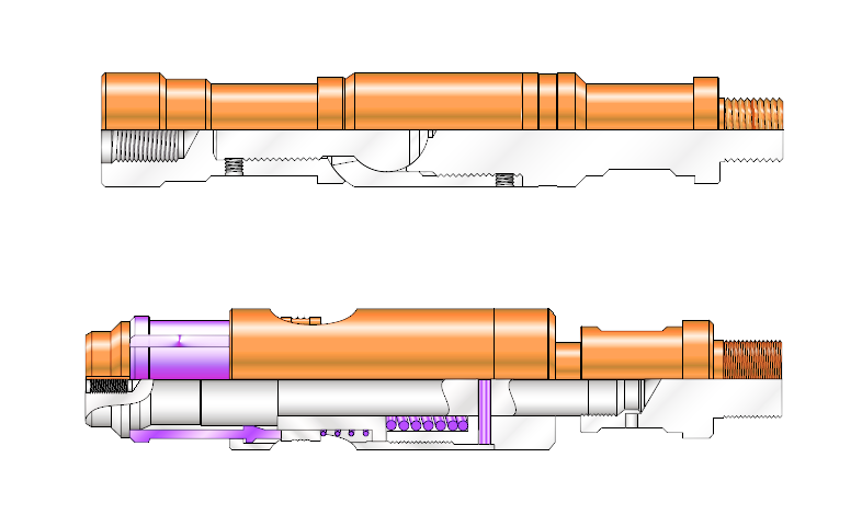 Render of running and pulling tools
